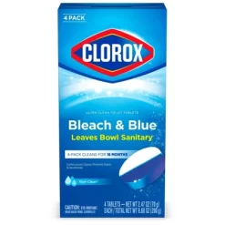 Clorox Rain Clean Scent Ultra Clean Toilet Tablets - 2.47oz/4ct