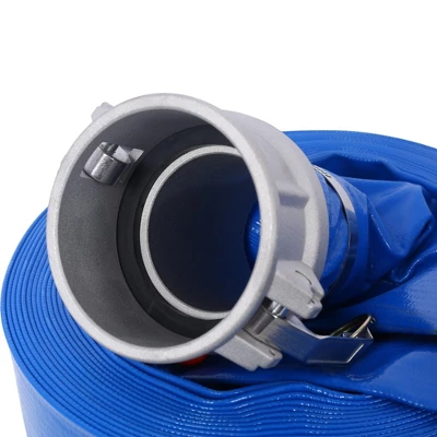 NAYSAYE Cleaning Tool And Accessory PVC Lay Flat Discharge Hose With Camlock Fittings For Pool And Outdoor Use , Blue, 18.3"*15.60"*6.30" 5 NAYSAYE Cleaning Tool And Accessory PVC Lay Flat Discharge Hose With Camlock Fittings For Pool And Outdoor Use , Blue, 18.3"*15.60"*6.30" - Image 3