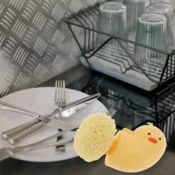 Unique Bargains Duck Shape Dish Brush With Handle Yellow 1 Pc -Cleaning Supply Store GUEST e616503a ff7a 40f9 8ecf 6c83582b718a