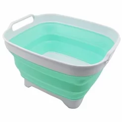 SAMMART 7.5L (2 Gallons) Collapsible Dishpan With Draining Plug -Cleaning Supply Store GUEST e6d8cc60 86d7 4ae9 8d9f 3031c6424ebc