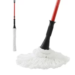 57.5 In. Long Handle Self Bending Twist Mop For Floor Cleaning