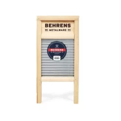 Behrens BWBG7 Galvanized Steel Washboard, Wood