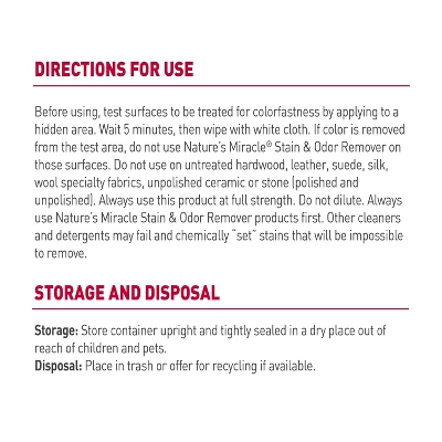Nature's Miracle Unscented Stain And Odor Remover For Dogs And Cats - 14 Fl Oz 5 Nature's Miracle Unscented Stain And Odor Remover For Dogs And Cats - 14 Fl Oz - Image 3