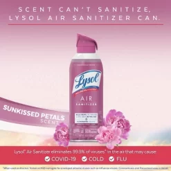 Lysol Sunkissed Petals Air Sanitizer Spray - 10oz