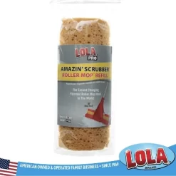 Lola Products Amazin' Scrubber Roller Mop Refill, Foam Sponge, For Floor & Deck Scrubber, Perfect For Vinyl, Tile, Marble, And Ceramic Floors, 1 Count -Cleaning Supply Store GUEST efc2a1a6 c0af 4ba9 b7c8 a48d5fadc58d