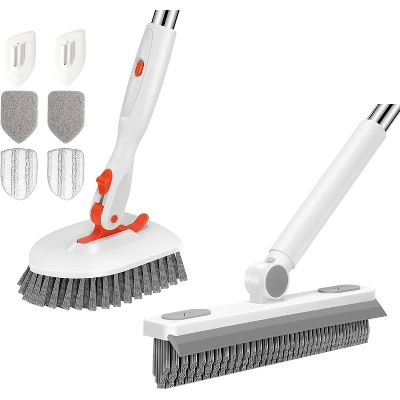 SetSail Grout Cleaner Brush With Long Handle & 3-in-1 Tile Tub Floor Scrubber 3 SetSail Grout Cleaner Brush With Long Handle & 3-in-1 Tile Tub Floor Scrubber