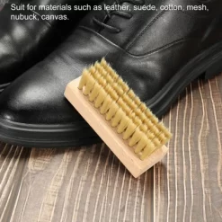 Unique Bargains Canvas Sneakers Handheld Shoes Cleaning Scrub Brush Beige 1 Pc -Cleaning Supply Store GUEST f14865d3 2588 47ad a1ef febf45af2643