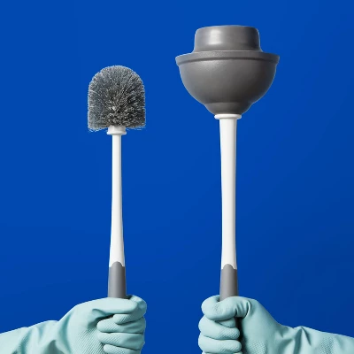 Up & Up Toilet Plunger And Toilet Brush Combo - Up&up™ 3 Up & Up Toilet Plunger And Toilet Brush Combo - Up&up™