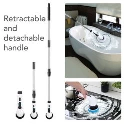 HOM Electric Spin Scrubber - Wireless Electric Cleaning Brush With 9 Brush Heads, 2 Speed Settings, For Bathrooms, Windows, Cars -Cleaning Supply Store GUEST f34982fc f71c 47ab b7b6 5bd806e7955b