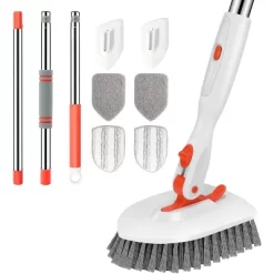 SetSail Floor Scrub Brush, 3-In-1 Tile Tub Floor Scrubber With 52-inch Adjustable Long Handle -Cleaning Supply Store GUEST f35df956 6cd8 415e a466 862ce87a83ab