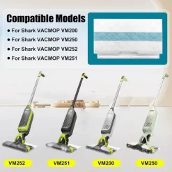 Attop 10 Pcs Disposable Mop Pads Refill For Shark VacMop Pro (VM252,VM251,VM200,VC205) – Part VMP30
