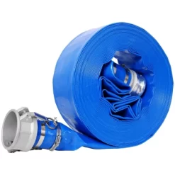 NAYSAYE Cleaning Tool And Accessory PVC Lay Flat Discharge Hose With Fittings For Outdoor Water Transfer , Blue, 21.1"*16.80"*7.30" -Cleaning Supply Store GUEST f5a91886 f55a 41b0 903f abbcb5c13ce8