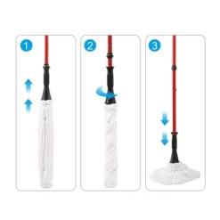 NAYSAYE Cleaning Tool Twist Mop Self Squeezing Ultra Fine Fiber Floor Mop For Household Cleaning, Red, 12"*12"*57.1" -Cleaning Supply Store GUEST f665346e 096f 4ad3 ad99 a4370e70fbc7