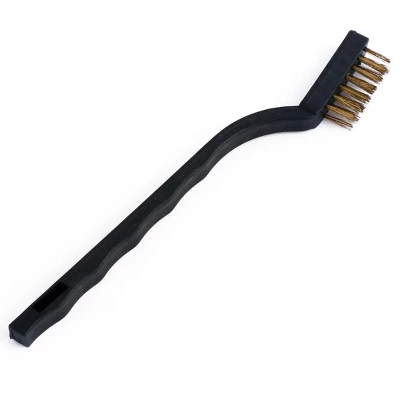 Unique Bargains Household Plastic Bending Handle Metal Wire Bristle Cleaning Brush Black 3 Pcs 4 Unique Bargains Household Plastic Bending Handle Metal Wire Bristle Cleaning Brush Black 3 Pcs - Image 2