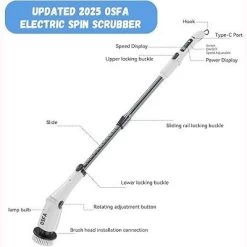Paaaawaters NEW 2025 Electric Spin Scrubber - Shower & Bathroom Cordl Cleaning Electric Brush - 7 Brushes, 4 Adjust Angles, 3-Speeds -Cleaning Supply Store GUEST f7d91898 4e15 4fba 9ffa de05434142a4