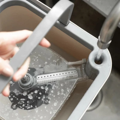 OU Spin Mop With Clean Dirty Water Separation Bucket, 360° Rotating Mop Bucket With Extra Refill Included And Extendable Stainless Steel Handle 5 OU Spin Mop With Clean Dirty Water Separation Bucket, 360° Rotating Mop Bucket With Extra Refill Included And Extendable Stainless Steel Handle - Image 3