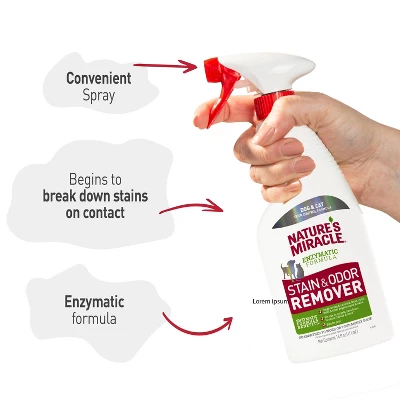 Nature's Miracle Unscented Stain And Odor Remover For Dogs And Cats - 14 Fl Oz 8 Nature's Miracle Unscented Stain And Odor Remover For Dogs And Cats - 14 Fl Oz - Image 6
