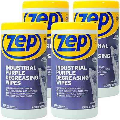 ZEP Industrial Purple Heavy-Duty Degreasing Wipes (65 Wipes Per Canister) 12 ZEP Industrial Purple Heavy-Duty Degreasing Wipes (65 Wipes Per Canister) - Image 10