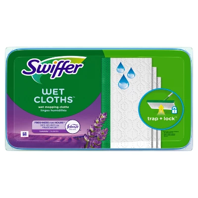 Swiffer Sweeper Wet Mopping Cloths With Febreze Freshness - Lavender Vanilla & Comfort - 24ct 3 Swiffer Sweeper Wet Mopping Cloths With Febreze Freshness - Lavender Vanilla & Comfort - 24ct