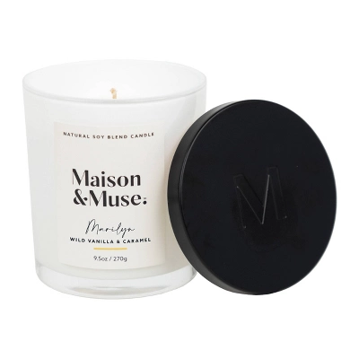 Maison&Muse Scented Candle - Wild Vanilla & Caramel (Marilyn) - 9.5oz 6 Maison&Muse Scented Candle - Wild Vanilla & Caramel (Marilyn) - 9.5oz - Image 4