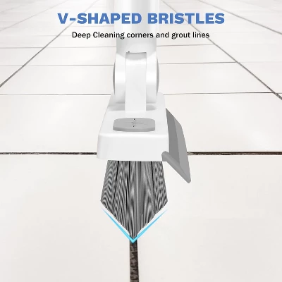 SetSail Grout Cleaner Brush With Long Handle, V-Shaped Floor Scrub Brush Swivel Grout 4 SetSail Grout Cleaner Brush With Long Handle, V-Shaped Floor Scrub Brush Swivel Grout - Image 2